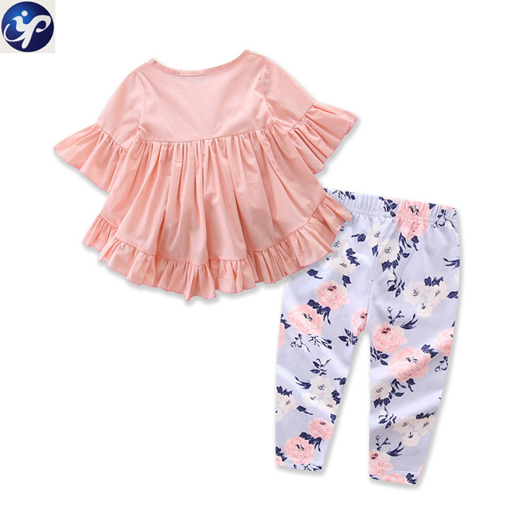 Toddler Girls Clothing Sets 2019 Autumn Winter Children Girls Clothes T-shirt+Floral Pants Kids Outfits Girls clothes 