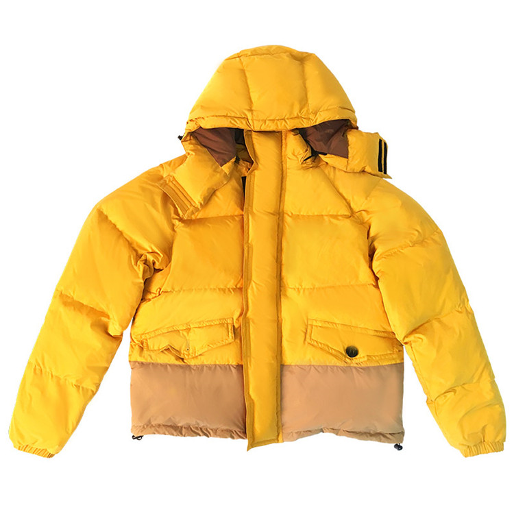 New custom top quality mens two tone 100% nylon waterproof padded down jacket for winter 