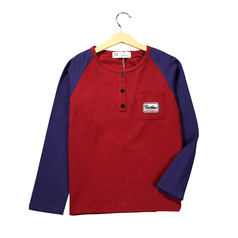 Child Boy Raglan Sleeves t shirt Boutique Cotton Long Sleeves T shirt for Boys