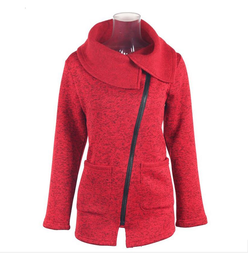 Plus Size 5XL Women Autumn Winter Clothes Warm Fleece Jacket Slant Zipper Collared Coat Lady Clothing Female Jacket 
